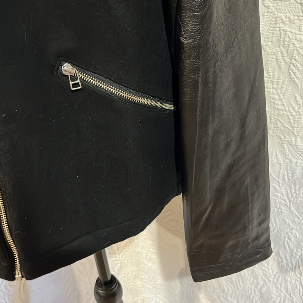 LRG jacket with leather sleeves, size medium - Picture 6 of 15